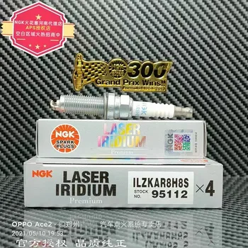 4Pcs Pôvodné NGK ILZKAR8H8S 95112 Laser Irídium Platinum Spark Plug Pre Honda CIVIC Vezel X-RV U-RV Jade CRIDER Acura CDX 1.5 T