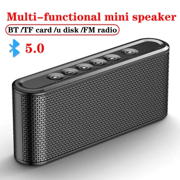 Bluetooth-kompatibilné Prenosné Reproduktory Vonkajšie Mini Audio Ultra-tenký Reproduktor, Podpora TF Karty, USB Disk, Subwoofer Mobile Power