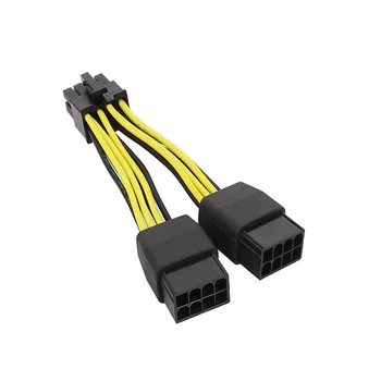 Dual 8Pin na 8Pin Napájací Kábel, Grafická Karta Napájací Kábel Kábel pre NVIDIA TESLA K80/M40/P100/V1 GPU 10 cm, A