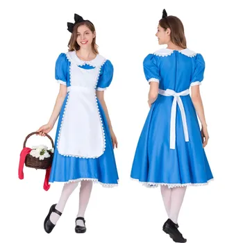 Cosplay Anime Dievčatá Alice Slúžka Cosplay Šaty, Kostýmy Sady Halloween Karneval Šaty Outfity Strany Žien Sissy Lolita Disfraz