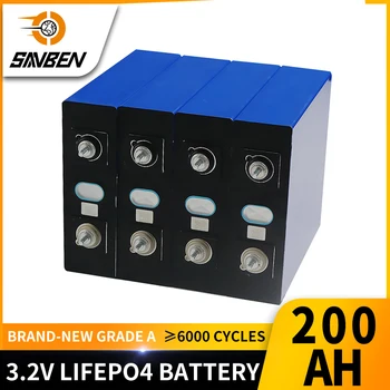 3.2 V 200AH Lifepo4 Batérie Triedy Nabíjateľná Lítium-železo-fosfát skladovanie Energie BUNKY Depp Cyklus Pre RV Vans Lode