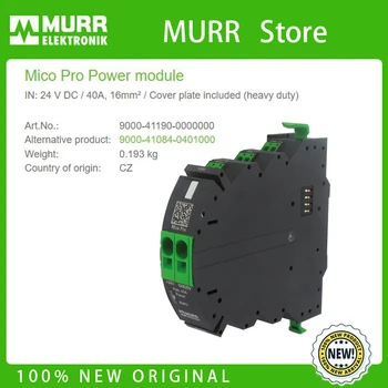 9000-41190-0000000 MURR Mico Pro Power modul: 24 V DC / 40A, 16mm2 / plechový Kryt zahrnuté (heavy duty)