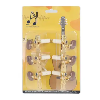 Kovové Klasickú Gitaru String Ladenie Otvoriť Tlačidlá 14:1 Ľavej +3