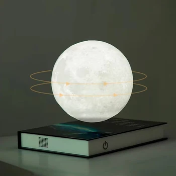 Kreatívne Magnetická Levitácia Knihu Na Čítanie Dotyk Pozastavenie Mesiac Nočné Svetlo Spálňa Posteli Stôl Dekorácie Atmosféru Lampa