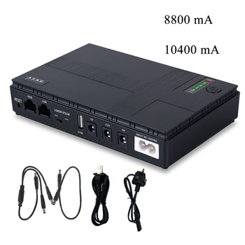 UK/US Plug 8800/10400mAh UPS 5V 9V 12V záložných zdrojov Napájania Zálohovanie Pre Wifi Kamera Router LED Svetlo, Modemy Reproduktor