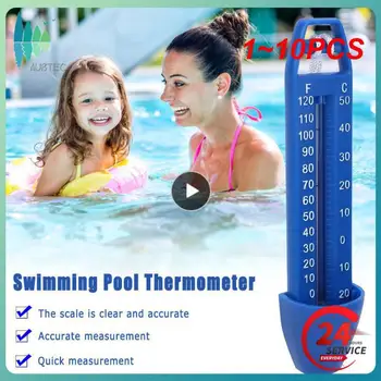 1~10PCS Prenosné ABS Plast Bazén Plávajúci Teplomer Vaňové KÚPELE Hot Tub Rybníky Vody Meranie Teploty Meter