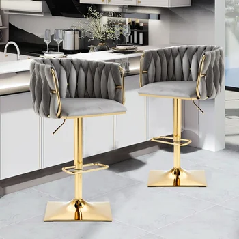 Nové Nordic high-end luxusný kovový bar stoličky z nehrdzavejúcej ocele rotačné zdvíhacie stolice KTV nábytok