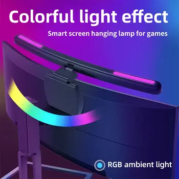 Na Obrazovke počítača Závesné Svetlo USB Plynulou Stmievanie Ochrana Očí Obrazovke Monitora Svetlo Bar RGB Pozadí Atmosféry Lampa