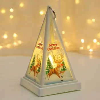 Vianočné Led Svietidlo Dovolenku Dekorácie Prívesok Svietiace Snehuliak Svietidla na batériový Vianočný Strom Ornament pre Trblietavé