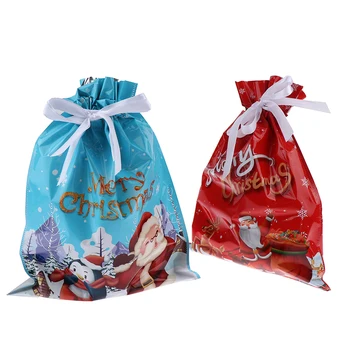 1Pc Vianočné Twist Candy Bag Veselé Vianočné Dekorácie pre Domov Cristmas Ornament Vianoce Candy Bag Darček Firmware Nový Rok 2024