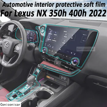Pre LEXUS NX 350h 400h 2022 Prevodovka Panel Navigácia Automobilový priemysel Interiér Obrazovke Ochranný Film TPU Anti-Scratch Nálepky Chrániť